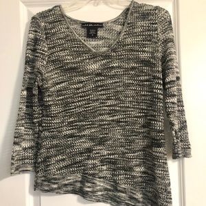 Black and White Long Sleeve Top
